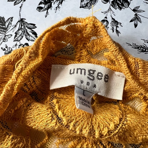 Umgee Mustard Yellow Embroidered Boho Duster - Picture 2 of 13